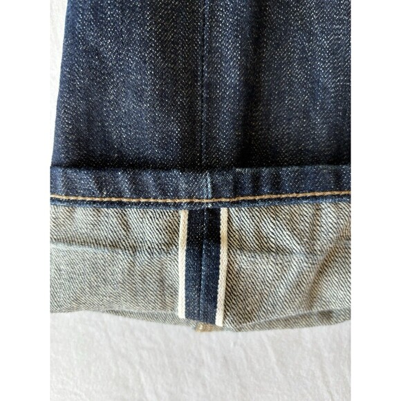 Uniqlo‎ Jeans Mens 28x27 Slim Straight Japanese Kaihara Selvedge Dark Wash Denim - Picture 7 of 14